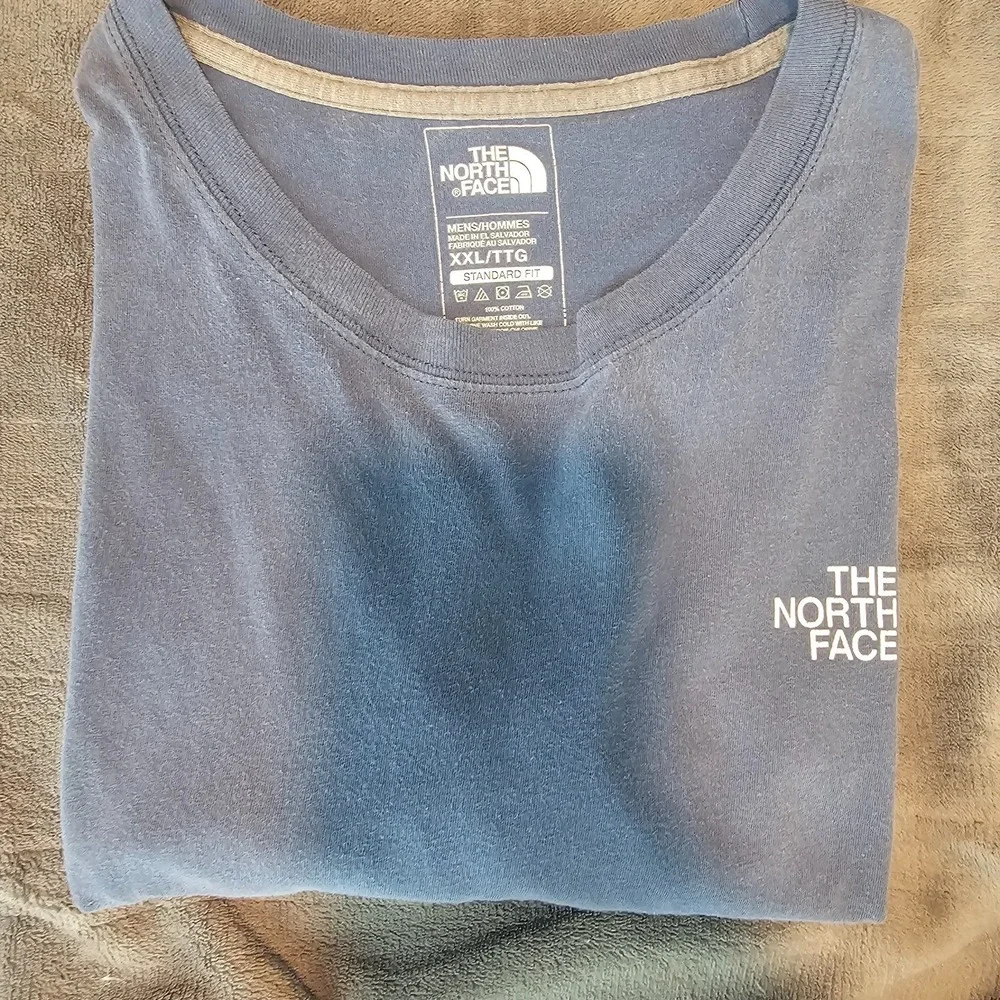 The North Face XXL t shirt Faded Distressed Men's Camping cotton Y22KVtG